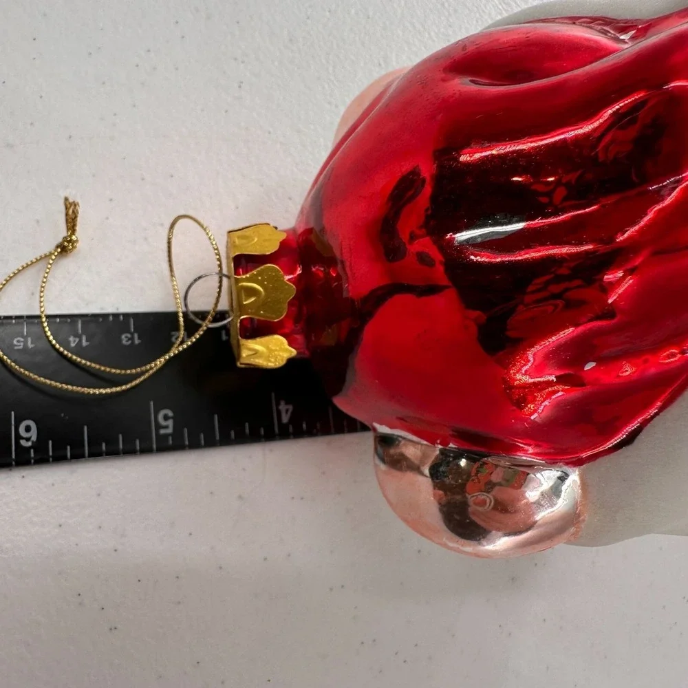 Vintage Christmas Ornaments Teddy‎ Bear Glass Snowman Santa Felt Plush Retro